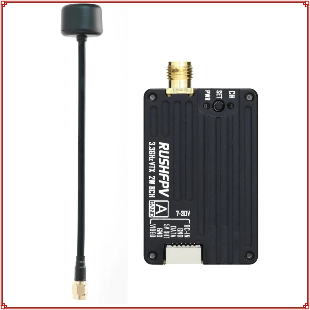 جهاز إرسال RUSHFPV 3.3G 2W VTX - مراجعة Fpv Drone Vtx وسعره