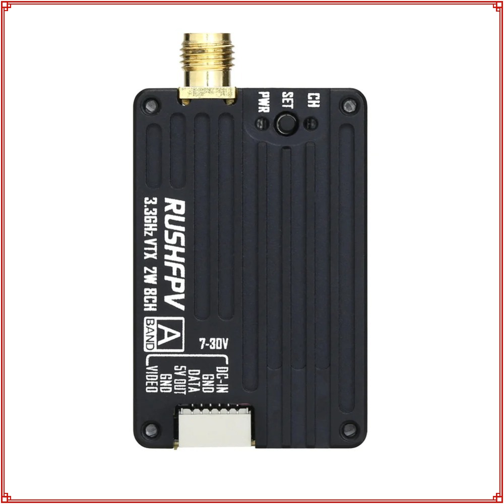 جهاز إرسال RUSHFPV 3.3G 2W VTX - مراجعة Fpv Drone Vtx وسعره