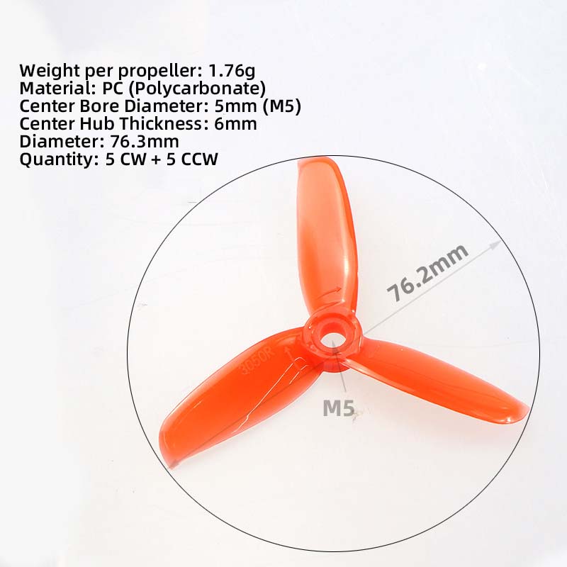 مراوح 3050 بحجم 3 بوصات، 5CW 5 - مراجعة Fpv Drone Motor وسعره